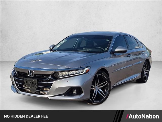 Silver/Gray 2021 Honda Accord Sedan Front-Wheel Drive Automatic