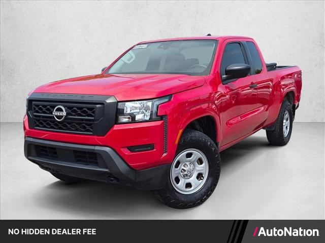 Red Alert 2022 Nissan Frontier Pickup Truck Four-Wheel Drive Automatic