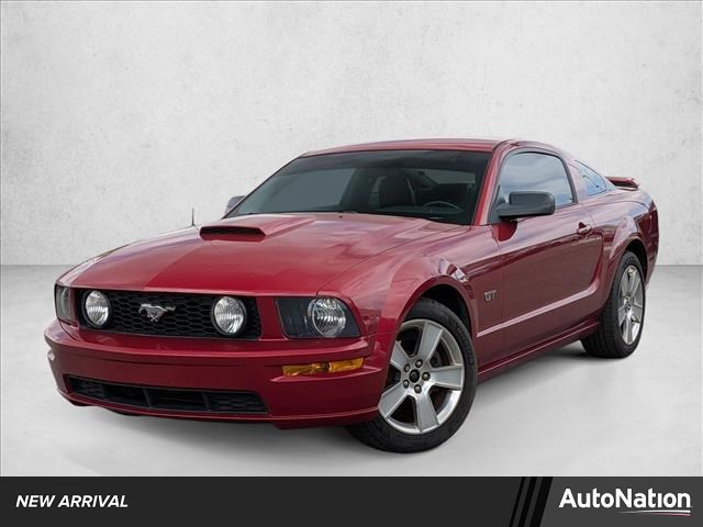 Red 2007 Ford Mustang GT Premium Coupe RWD Coupe Rear-Wheel Drive 5-Speed Manual