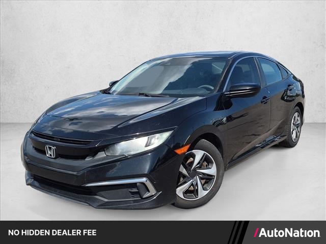 Crystal Black Pearl 2019 Honda Civic Sedan Front-Wheel Drive Automatic