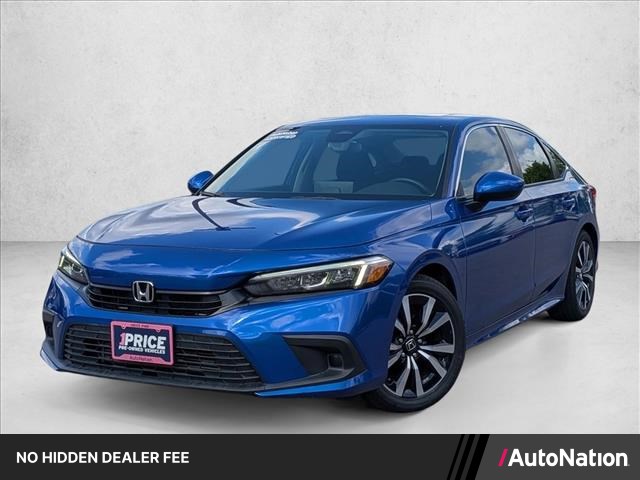 Aegean Blue Metall 2022 Honda Civic Sedan Front-Wheel Drive Automatic