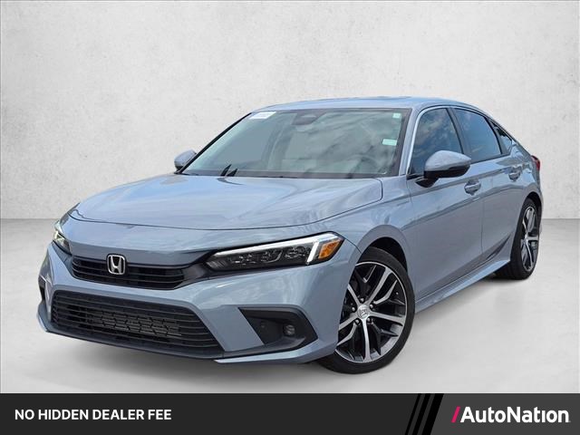 Sonic Gray Pearl 2024 Honda Civic Sedan Front-Wheel Drive Continuously Variable Transmission