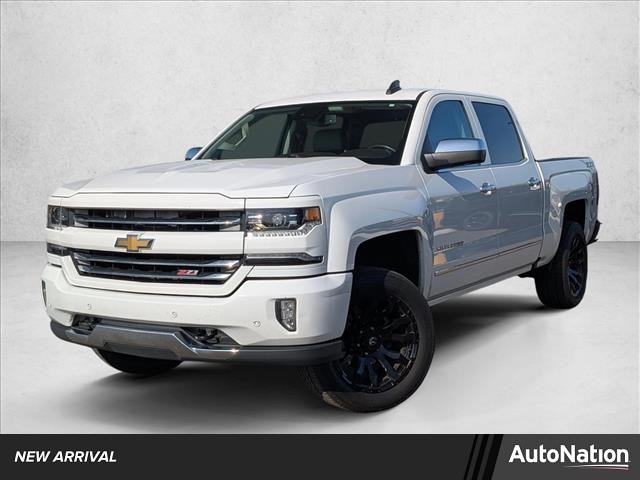 Summit White 2016 Chevrolet Silverado 1500 LTZ Crew Cab 4WD Pickup Truck Four-Wheel Drive 6-Speed Automatic