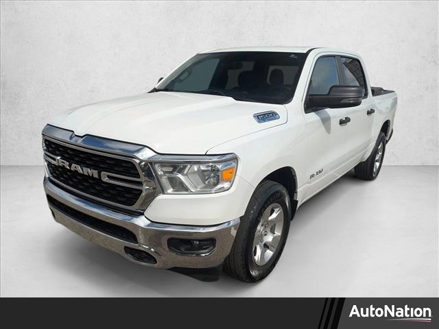 Bright White Clearcoat 2023 RAM 1500 Lone Star Crew Cab RWD Pickup Truck 4X2 8-Speed Automatic