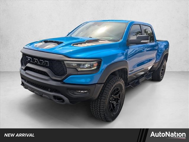 Hydro Blue Pearlcoat 2021 RAM 1500 TRX Crew Cab 4WD Pickup Truck All-Wheel Drive 8-Speed Automatic