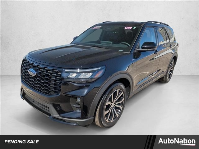 Agate Black Metallic 2025 Ford Explorer ST-Line RWD SUV / Crossover Rear-Wheel Drive Automatic