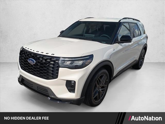 Star White Metallic Tri-Coat 2026 Ford Explorer SUV / Crossover Rear-Wheel Drive Automatic