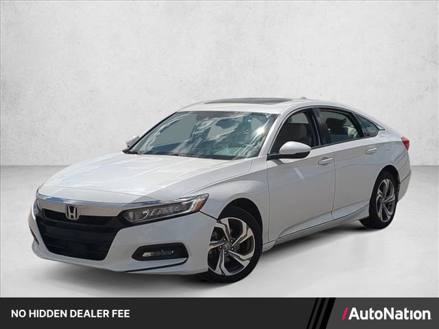 Gray (Platinum White Pea) 2018 Honda Accord 1.5T EX-L FWD Sedan Front-Wheel Drive Automatic