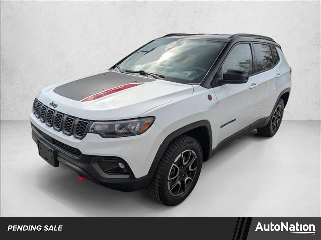 Bright White Clearcoat 2024 Jeep Compass Trailhawk 4WD SUV / Crossover Four-Wheel Drive 8-Speed Automatic