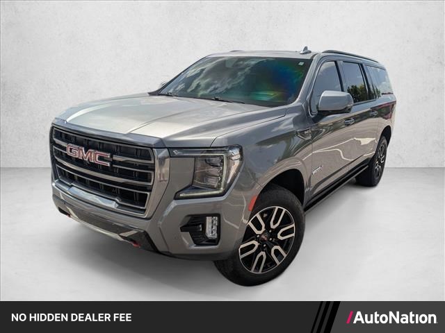 Gray (Satin Steel Metallic) 2022 GMC Yukon XL SUV / Crossover Four-Wheel Drive Automatic