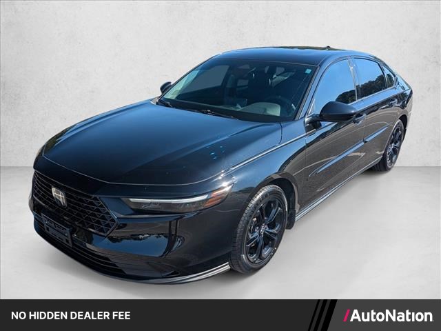 Crystal Black Pearl 2025 Honda Accord Sedan Front-Wheel Drive Continuously Variable Transmission