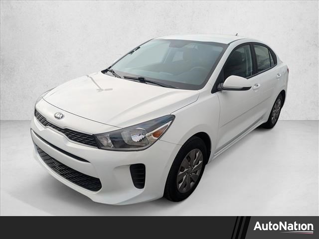 Clear White 2020 Kia Rio LX FWD Sedan Front-Wheel Drive Automatic