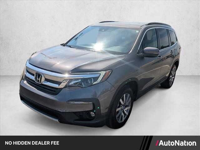 Gray (Modern Steel Metallic) 2019 Honda Pilot EX-L AWD SUV / Crossover All-Wheel Drive Automatic