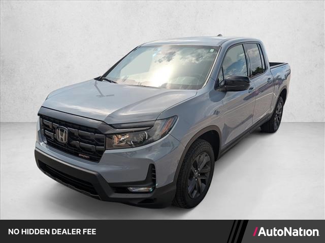 Sonic Gray Pearl 2025 Honda Ridgeline Sport AWD Pickup Truck All-Wheel Drive Automatic