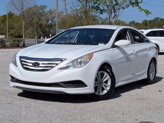 Pearl White 2014 Hyundai Sonata GLS FWD Sedan Front-Wheel Drive Automatic