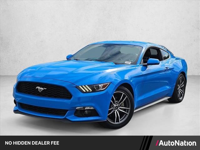 Grabber Blue 2017 Ford Mustang EcoBoost Premium Coupe RWD Coupe Rear-Wheel Drive 6-Speed Automatic