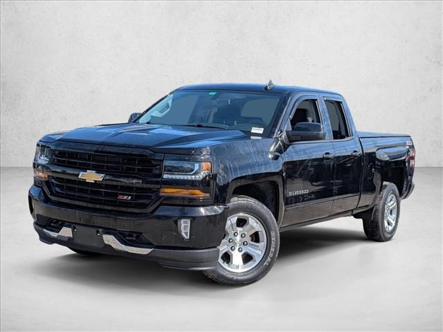 Black 2017 Chevrolet Silverado 1500 LT Double Cab 4WD Pickup Truck Four-Wheel Drive 6-Speed Automatic