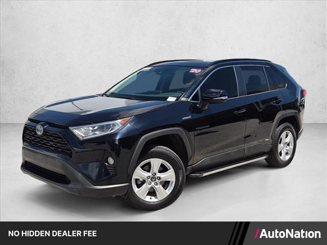 Midnight Black Metallic 2020 Toyota RAV4 Hybrid SUV / Crossover All-Wheel Drive Automatic