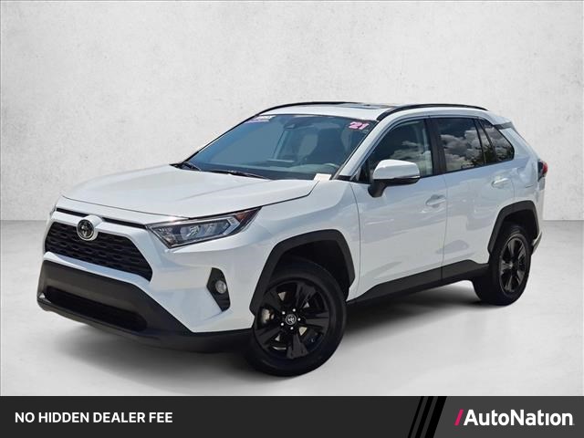 Super White 2021 Toyota RAV4 SUV / Crossover Front-Wheel Drive Automatic