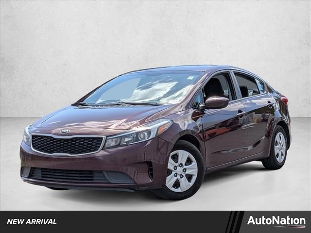Red 2018 Kia Forte LX Sedan Front-Wheel Drive 6-Speed Automatic
