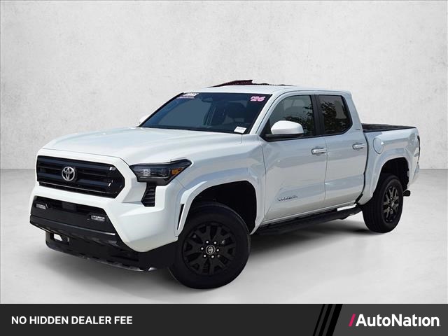 White 2026 Toyota Tacoma Pickup Truck Four-Wheel Drive Automatic