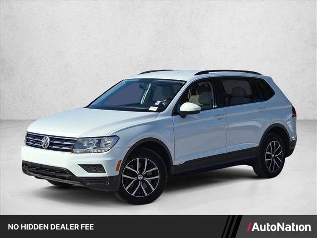 White 2021 Volkswagen Tiguan SUV / Crossover Front-Wheel Drive 8-Speed Automatic