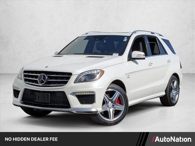 White 2014 Mercedes-Benz M-Class ML 63 AMG 4MATIC SUV / Crossover All-Wheel Drive Automatic