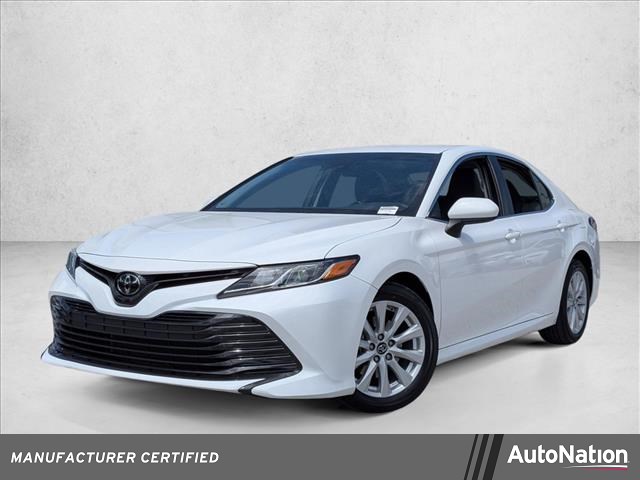 Super White 2018 Toyota Camry LE Sedan Front-Wheel Drive Automatic