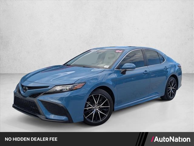 Cavalry Blue 2024 Toyota Camry SE FWD Sedan Front-Wheel Drive Automatic
