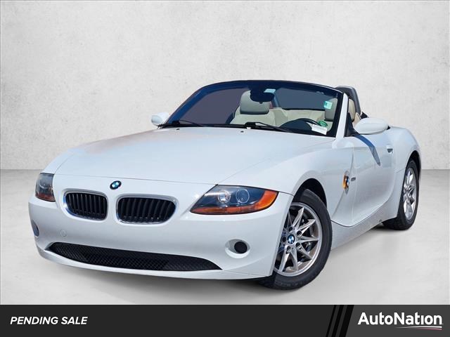White 2004 BMW Z4 2.5i Roadster RWD Convertible Rear-Wheel Drive Automatic