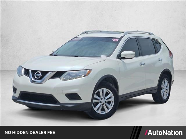 Pearl White 2015 Nissan Rogue SUV / Crossover All-Wheel Drive Automatic