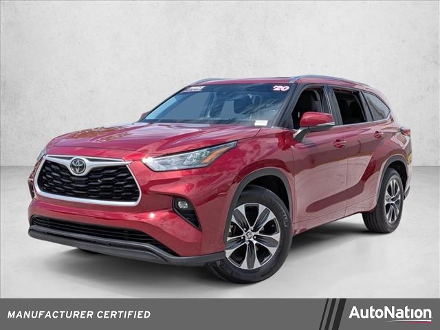 Red (Ruby Flare Pearl) 2020 Toyota Highlander XLE FWD SUV / Crossover Front-Wheel Drive Automatic
