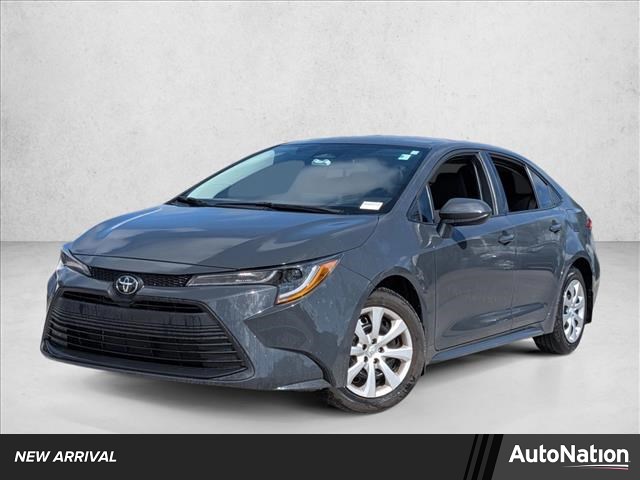 Gray 2025 Toyota Corolla LE FWD Sedan Front-Wheel Drive Continuously Variable Transmission