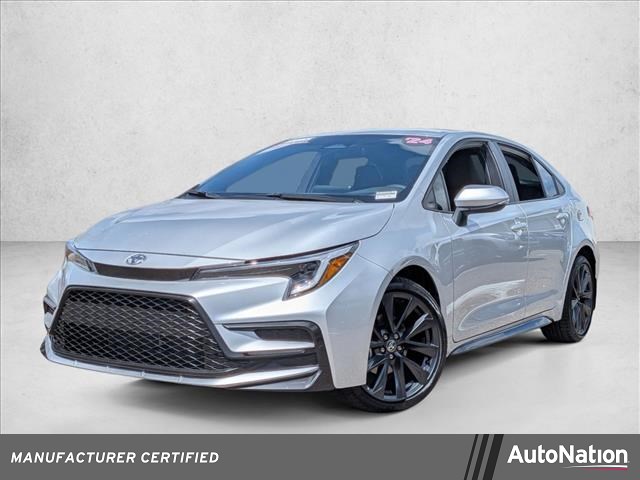 Classic Silver Metallic 2024 Toyota Corolla SE FWD Sedan Front-Wheel Drive Continuously Variable Transmission