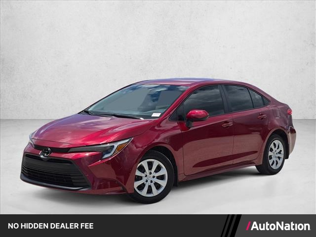 Red 2026 Toyota Corolla Hybrid Sedan Front-Wheel Drive Automatic