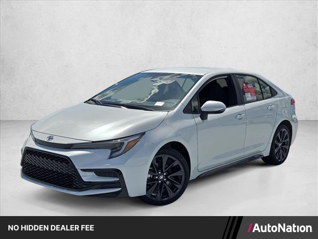 White (Wind Chill Pearl) 2027 Toyota Corolla Hybrid Sedan Front-Wheel Drive Continuously Variable Transmission
