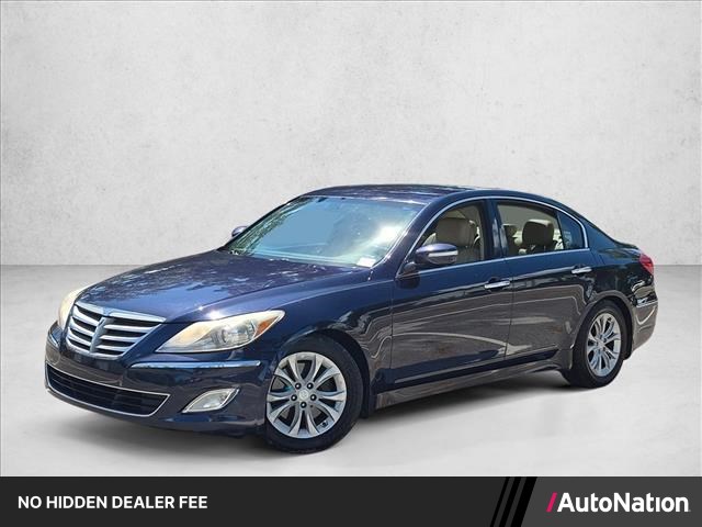 Twilight Blue Pearl 2012 Hyundai Genesis Sedan Rear-Wheel Drive Automatic