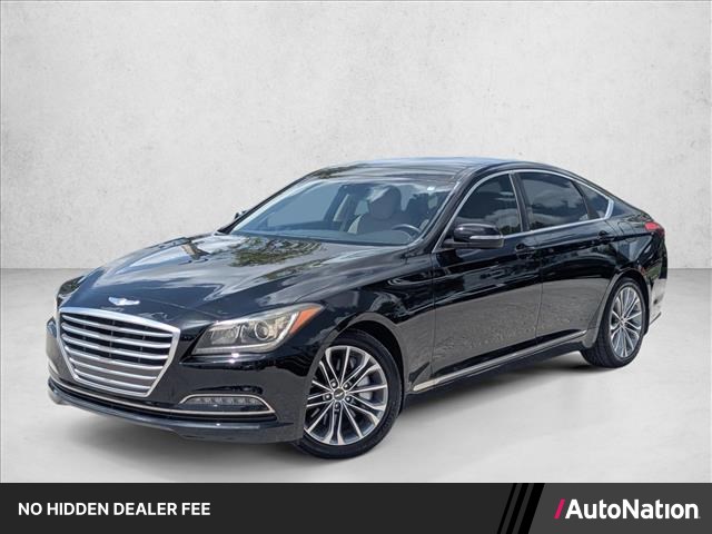 Caspian Black 2016 Hyundai Genesis Sedan Rear-Wheel Drive Automatic