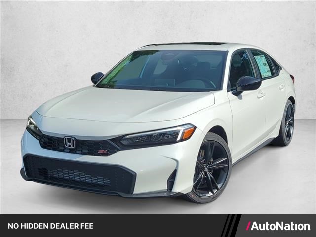 Platinum White Pearl 2026 Honda Civic Si FWD Sedan Front-Wheel Drive 6-Speed Manual