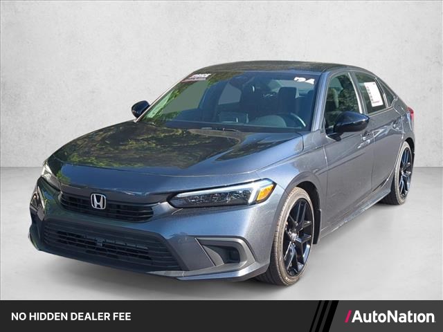 Meteorite Gray Met 2024 Honda Civic Sport FWD Sedan Front-Wheel Drive Automatic