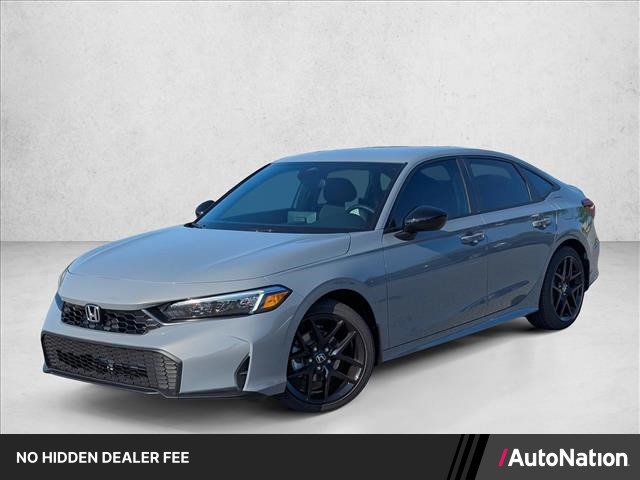 Urban Gray Pearl 2026 Honda Civic Sedan Front-Wheel Drive Continuously Variable Transmission