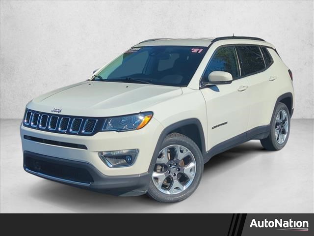 White Clearcoat 2021 Jeep Compass Limited FWD SUV / Crossover Front-Wheel Drive 6-Speed Automatic