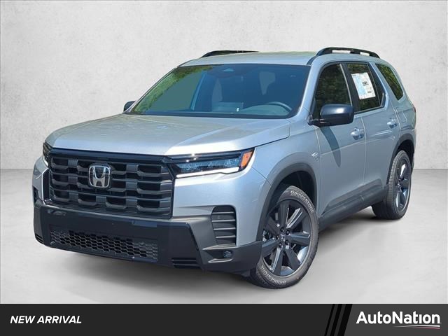 Solar Silver Metallic 2026 Honda Pilot Sport AWD SUV / Crossover All-Wheel Drive Automatic