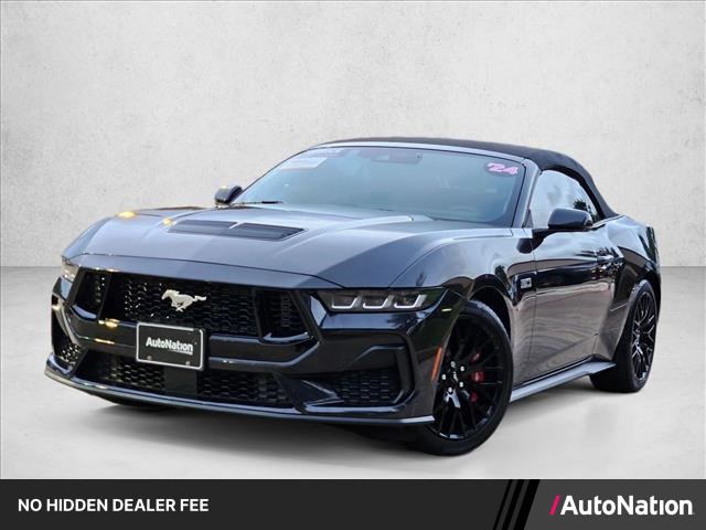 Dark Matter Gray Metallic 2024 Ford Mustang GT Premium Convertible RWD Convertible Rear-Wheel Drive Automatic