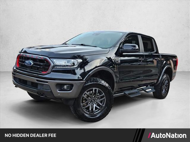 Shadow Black 2021 Ford Ranger Lariat SuperCrew 4WD Pickup Truck Four-Wheel Drive Automatic