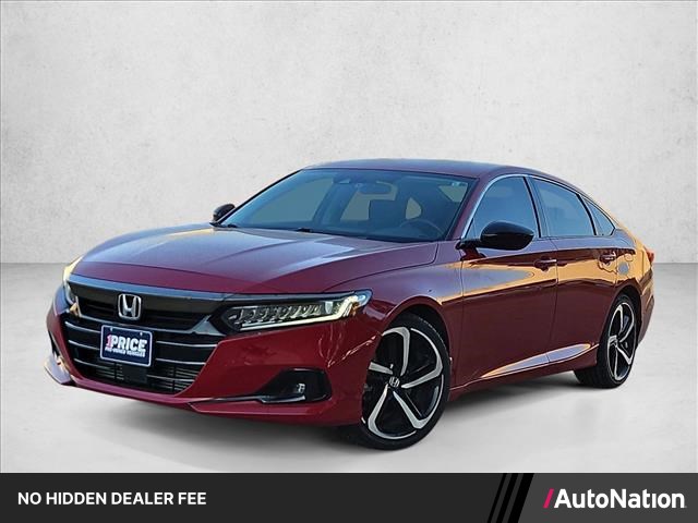 San Marino Red 2021 Honda Accord Sedan Front-Wheel Drive Automatic