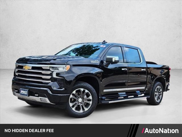 Black 2023 Chevrolet Silverado 1500 High Country Crew Cab 4WD Pickup Truck Four-Wheel Drive Automatic
