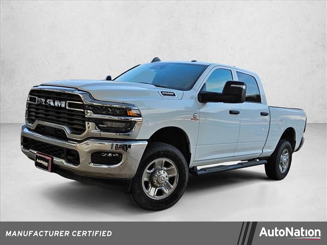 Bright White Clearcoat 2025 RAM 2500 Tradesman Crew Cab 4WD Pickup Truck Four-Wheel Drive 8-Speed Automatic
