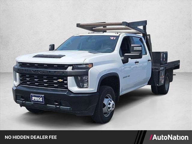 Summit White 2021 Chevrolet Silverado 3500HD Pickup Truck 4X2 6-Speed Automatic