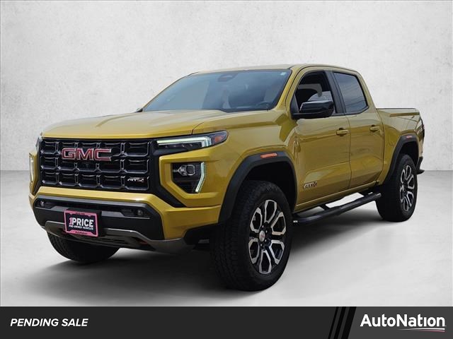 Solar Flare Metallic 2024 GMC Canyon AT4 Crew Cab 4WD Pickup Truck Four-Wheel Drive 8-Speed Automatic